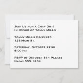 Speciaal uitgeruste Cartoon Camp Kaart (Achterkant)