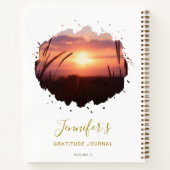 Speciaal uitgeruste Chic Splash Photo Gratitude Jo Notitieboek (Achterkant)