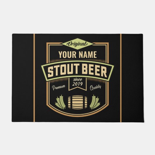 Speciaal uitgeruste donkere brouwerige brouwerijba deurmat (Voorkant)