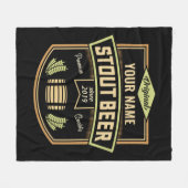 Speciaal uitgeruste donkere brouwerige brouwerijba fleece deken (Voorkant (Horizontaal))