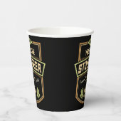 Speciaal uitgeruste donkere brouwerige brouwerijba papieren bekers (Links)