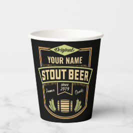 Speciaal uitgeruste donkere brouwerige brouwerijba papieren bekers