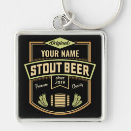 Speciaal uitgeruste donkere brouwerige brouwerijba sleutelhanger