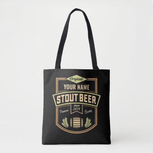 Speciaal uitgeruste donkere brouwerige brouwerijba tote bag (Voorkant)