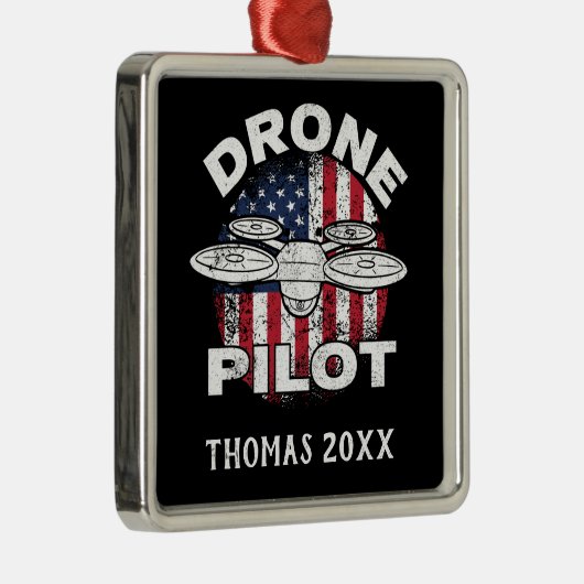 Speciaal uitgeruste driver Pilot Multirotor Quadco Metalen Ornament (Rechts)