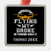 Speciaal uitgeruste driver Pilot Multirotor Quadco Metalen Ornament (Voorkant)