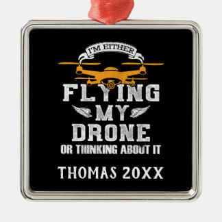 Speciaal uitgeruste driver Pilot Multirotor Quadco Metalen Ornament