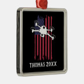 Speciaal uitgeruste driver Pilot Multirotor Quadco Metalen Ornament (Rechts)