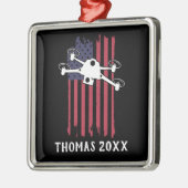 Speciaal uitgeruste driver Pilot Multirotor Quadco Metalen Ornament (Links)