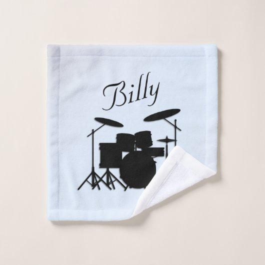 Speciaal uitgeruste drums Music Design Blue Bad Handdoek (Wasdoekje)