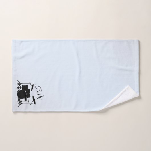 Speciaal uitgeruste drums Music Design Blue Bad Handdoek (Handdoek)