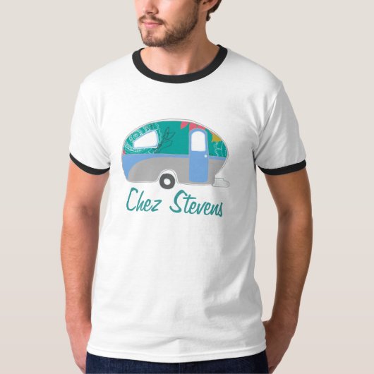 Speciaal uitgeruste eigenaar van Caravan  Retro TS T-shirt (Voorkant)