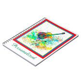 Speciaal uitgeruste gitaren en snoeren notitieboek (Linkerzijde)