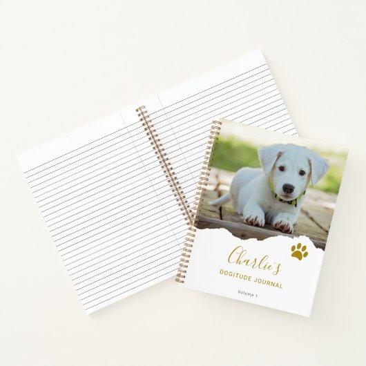 Speciaal uitgeruste grafische foto's Dog Gratitude Notitieboek (Binnen)