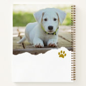 Speciaal uitgeruste grafische foto's Dog Gratitude Notitieboek (Achterkant)