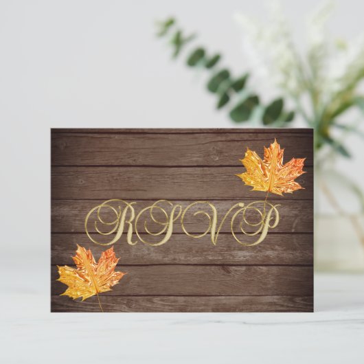 Speciaal uitgeruste Herfst RSVP Wedding (Staand voorkant)