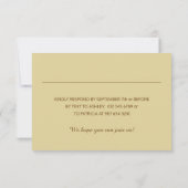 Speciaal uitgeruste Herfst RSVP Wedding Kaartje (Achterkant)