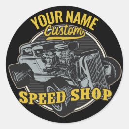 Speciaal uitgeruste hotline met hoge snelheid race ronde sticker