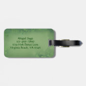Speciaal uitgeruste Ierse danser met Black Hair Da Bagagelabel (Achterkant horizontaal)