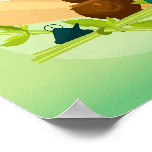 Speciaal uitgeruste Japanse Tea-ceremonie, Dragon Poster (Hoek)