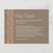 Speciaal uitgeruste kaart voor details van partij (Voorkant)