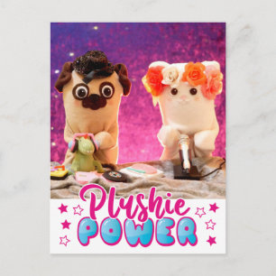Speciaal uitgeruste "Kawaii Cute Plushie Power Plu Briefkaart