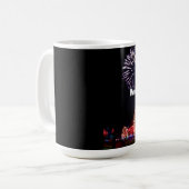 Speciaal uitgeruste kerstbomen koffiemok (Voorkant links)