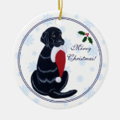 Speciaal uitgeruste kerstkerstkerstkerstkerstman m keramisch ornament (Voorkant)