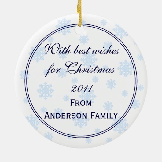 Speciaal uitgeruste kerstkerstkerstkerstkerstman m keramisch ornament (Achterkant)