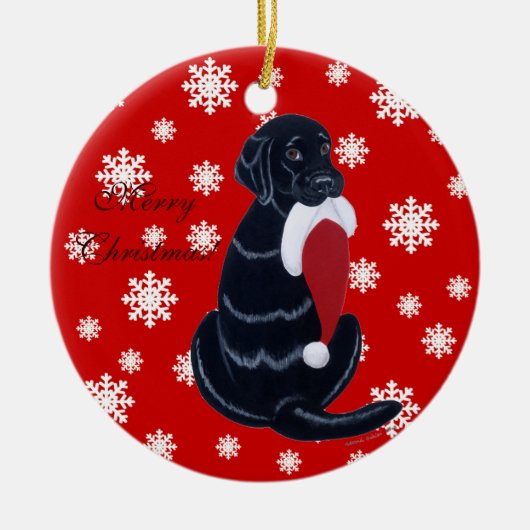 Speciaal uitgeruste kerstkerstkerstkerstkerstman m keramisch ornament (Voorkant)