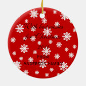 Speciaal uitgeruste kerstkerstkerstkerstkerstman m keramisch ornament (Achterkant)