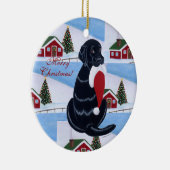 Speciaal uitgeruste kerstkerstkerstkerstkerstman m keramisch ornament (Rechts)