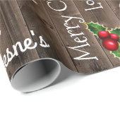 Speciaal uitgeruste kerstwoodenhek cadeaupapier (Rol Hoek)