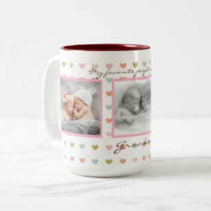Speciaal uitgeruste koffie voor oma tweekleurige koffiemok