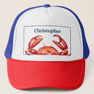Speciaal uitgeruste krab trucker pet