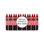 Speciaal uitgeruste krayonlabels etiket (Voorkant)