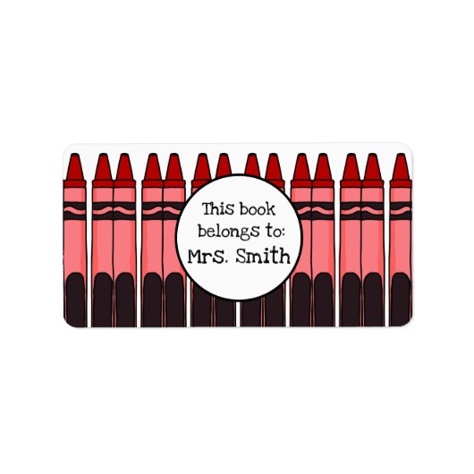 Speciaal uitgeruste krayonlabels etiket (Voorkant)