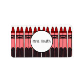 Speciaal uitgeruste krayonlabels etiket (Voorkant)