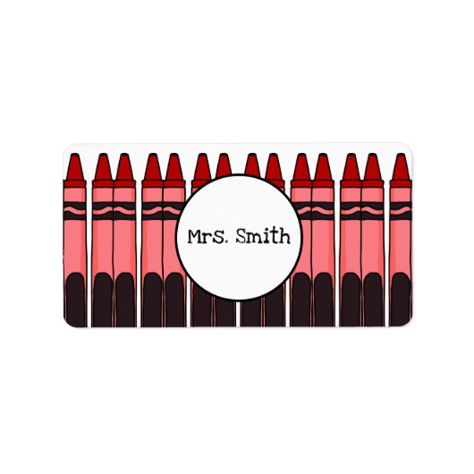 Speciaal uitgeruste krayonlabels etiket (Voorkant)