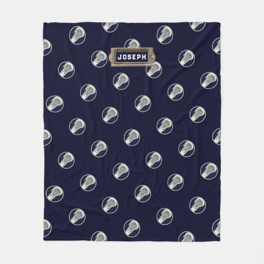 Speciaal uitgeruste Lacrosse-poorten Fleece Deken (Voorkant)