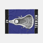 Speciaal uitgeruste Lacrosse-poorten Fleece Deken (Voorkant (Horizontaal))