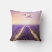 Speciaal uitgeruste lavender Field Wedding Pillow Kussen (Voorkant)