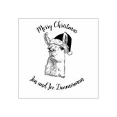 Speciaal uitgeruste llama-kerstboom rubberstempel (Afrduk)