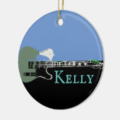 Speciaal uitgeruste muziek Elektrische bas Guitar  Keramisch Ornament (Links)