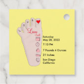 Speciaal uitgeruste nieuwe babycadeautjes: Gegeven Bedankjes Labels (Achterkant)