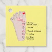 Speciaal uitgeruste nieuwe babycadeautjes: Gegeven Bedankjes Labels (Voorkant)