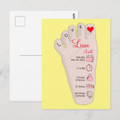 Speciaal uitgeruste nieuwe babycadeautjes: Gegeven Briefkaart (Voorkant / Achterkant)