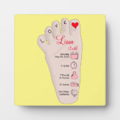 Speciaal uitgeruste nieuwe babycadeautjes: Gegeven Fotoplaat (Voorkant)