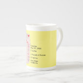 Speciaal uitgeruste nieuwe babycadeautjes: Gegeven Porselein Kop (Voorkant rechts)