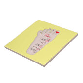 Speciaal uitgeruste nieuwe babycadeautjes: Gegeven Tegeltje (Zijkant)